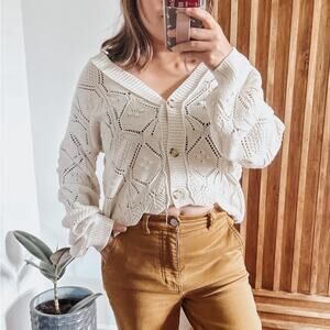 Freshman 1999 Boho Loose fit Buttoned Front Sweater Cardigan. Size S